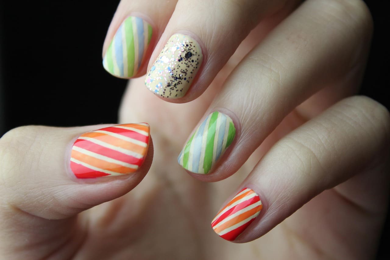 coffin summer nails